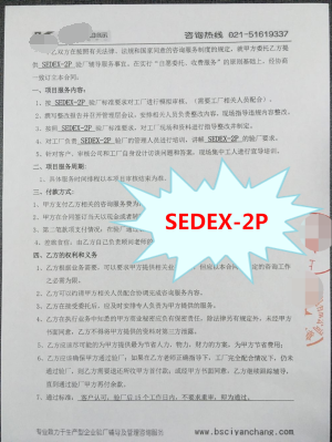 東陽市XX箱包有限公司與康華合作SEDEX-2P驗廠